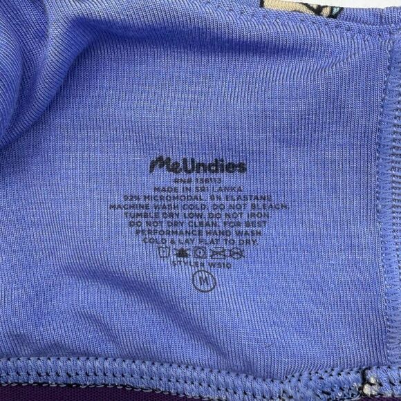 MeUndies Llama Print Purple U-Back Modal Cotton Bra - Women’s US M - Picture 4 of 7